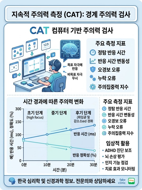 지속주의력 CAT 검사 측정 방법